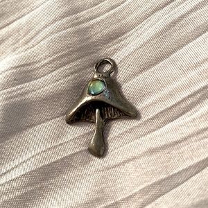 Pewter Mushroom Pendant Charm